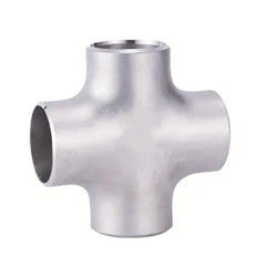 ASTM B16.9 4 ওয়ে স্টেইনলেস স্টিল পাইপ ফিটিং ব্ল্যাক স্টেইনলেস স্টিল ক্রস