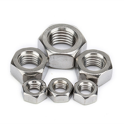 ASTM A194 SS 304 316 DIN 934 M1-M10 স্টেইনলেস স্টীল বাদাম