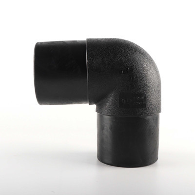 DIN 200mm PE পাইপ ফিটিং 90 ডিগ্রি HDPE কনুই