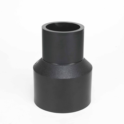 DN110*90 PE 100 HDPE পাইপ ফিটিং বাট ওয়েল্ডিং HDPE রিডুসার